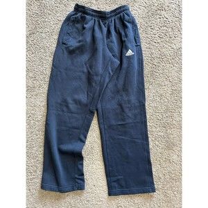 Adidas Fleece Sweatpants Navy Blue Mens Small Activewear Fleece